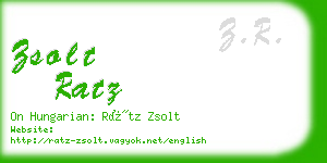 zsolt ratz business card